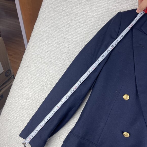 Kiton Napoli 100% Cashmere Blazer Size 42 (52 EUR) Blue L'Uomo Montreal Read* - Picture 15 of 16